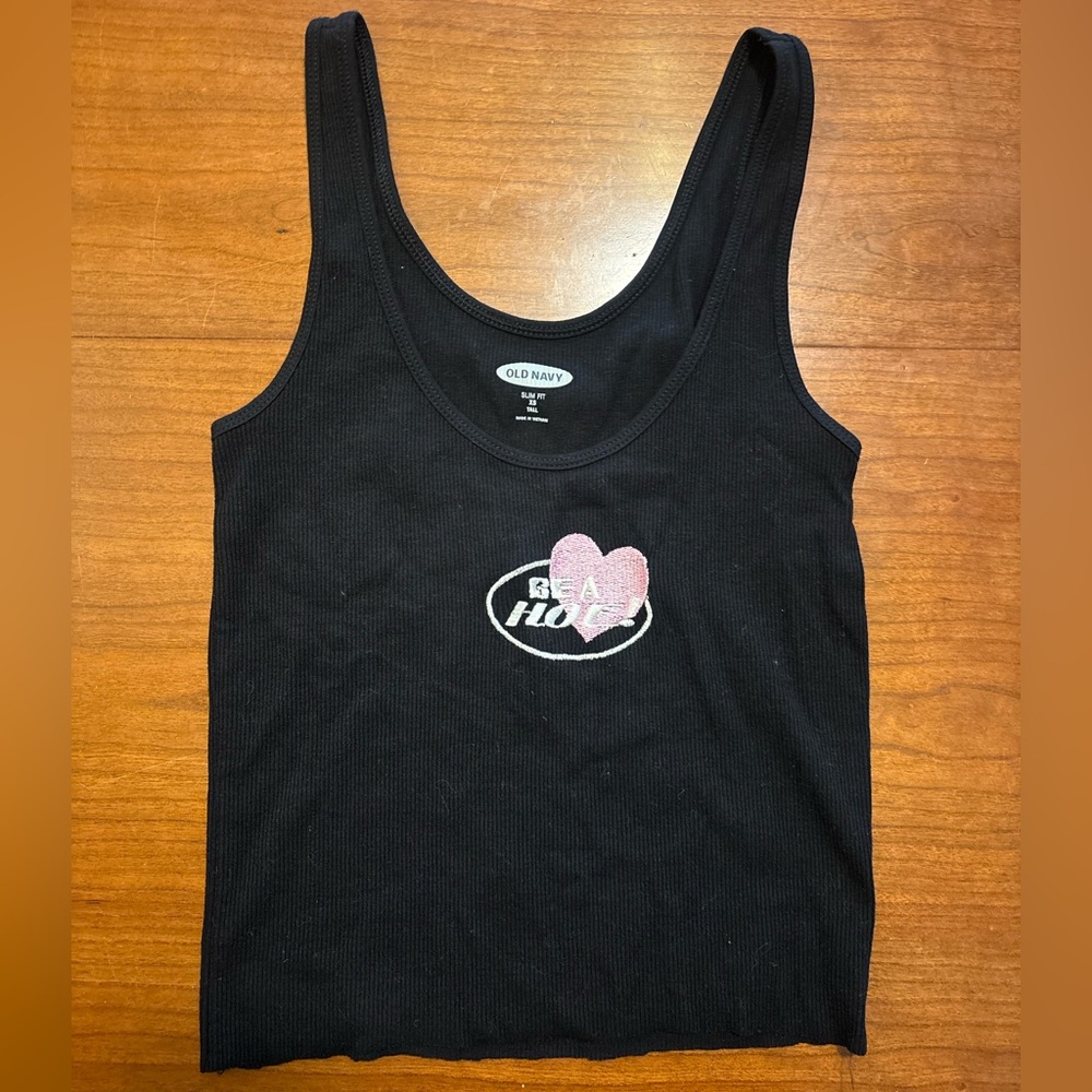 Embroidered tank top